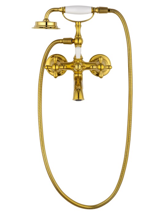 Смеситель для ванны с душем, Wonzon & Woghand Retro, WW-88639020-PG цвет: золото