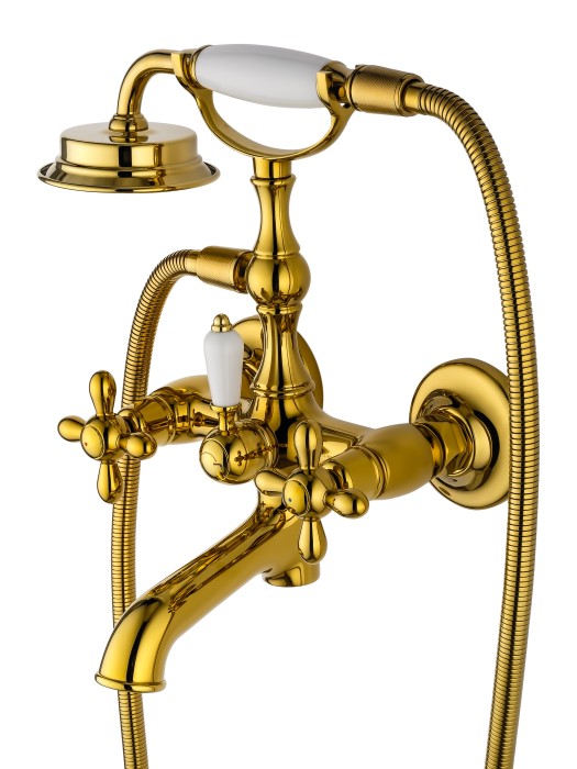 Смеситель для ванны с душем, Wonzon & Woghand Retro, WW-88639020-PG цвет: золото