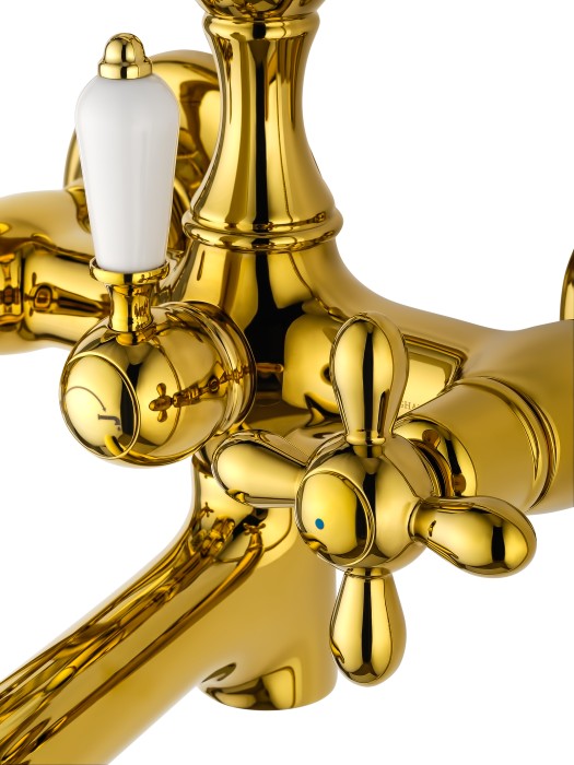 Смеситель для ванны с душем, Wonzon & Woghand Retro, WW-88639020-PG цвет: золото