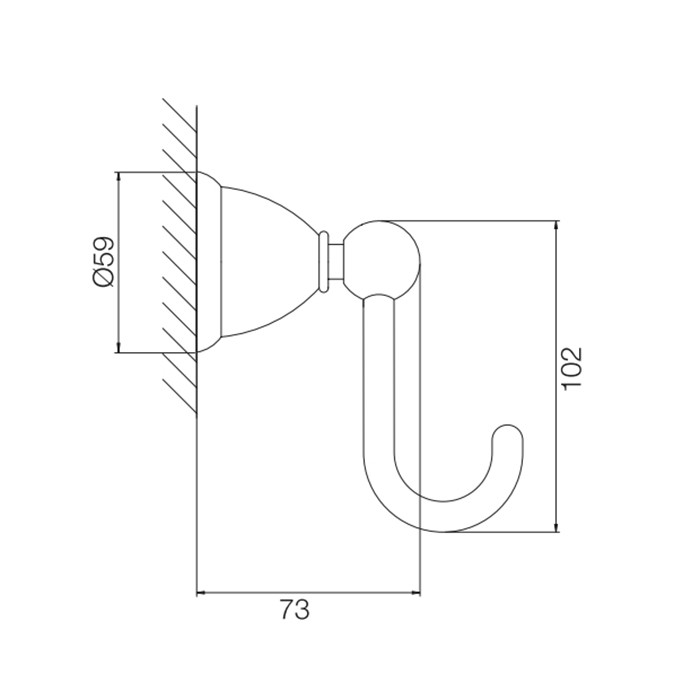 Fima Carlo Frattini Крючок, подвесной, Accessori, F6044/1OR цвет: золото