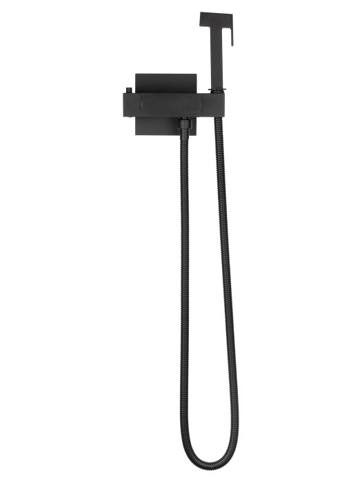 Смеситель с гигиеническим душем и термостатом встраиваемый, Wonzon & Woghand, WW-88819903-MB цвет: черный