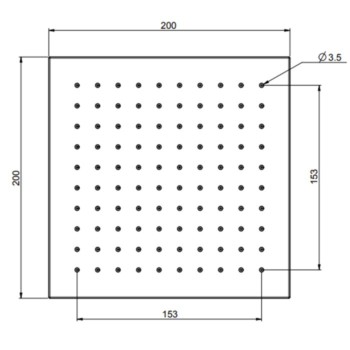 Fima Carlo Frattini Верхний душ 200х200 мм., из латуни, Wellness, F2620/2CR цвет: хром