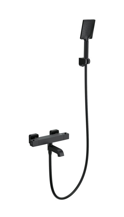 Смеситель для ванны с душем и термостатом, Wonzon &amp; Woghand Stay, WW-B2026-A1-MB цвет: черный