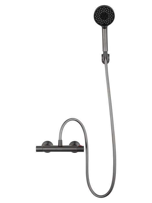 Смеситель для душа с термостатом, Wonzon & Woghand Inn, WW-B1005-A-BGG цвет: графит