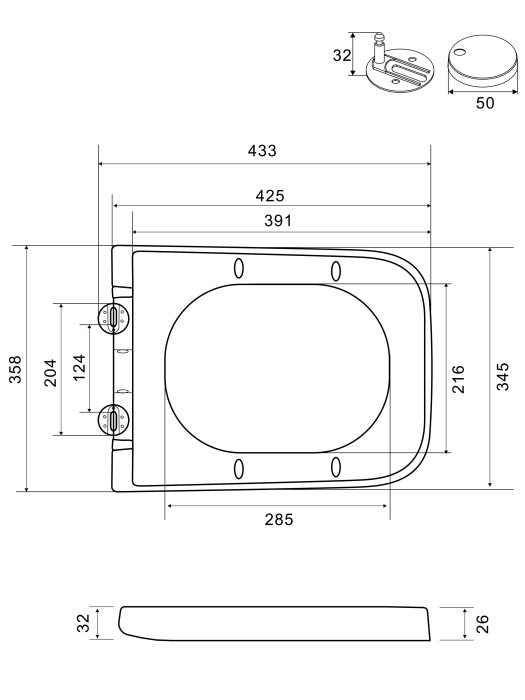 Унитаз подвесной безободковый, Wonzon &amp; Woghand Rona, WW-UP2216-MB цвет: черный