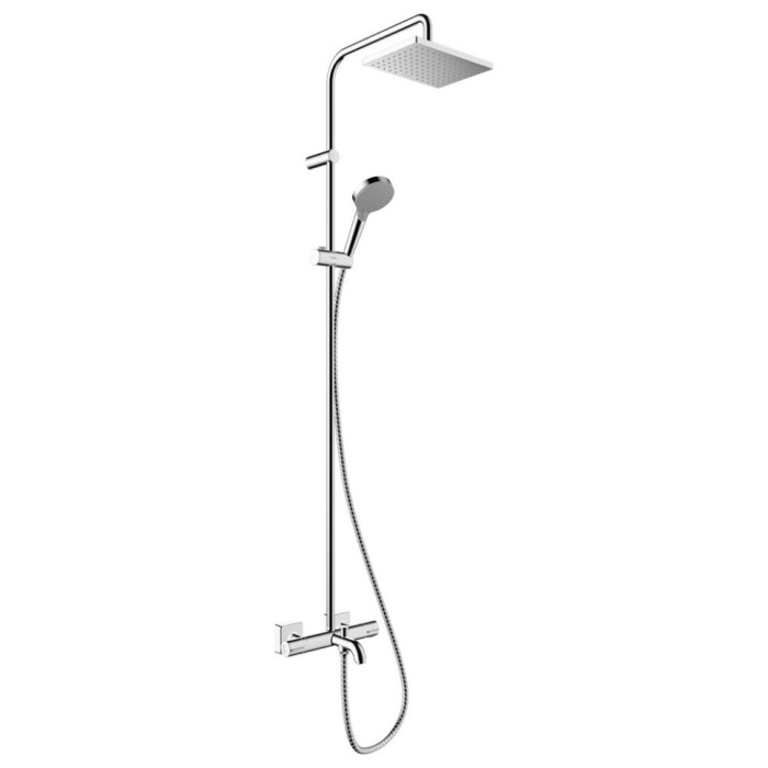 Душевая система с термостатом для ванны Vernis Shape Hansgrohe, хром арт. 26284000