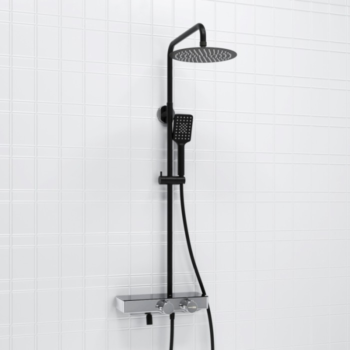 Душевая система с термостатическим смесителем WasserKRAFT арт. A114.258.130.CB Thermo