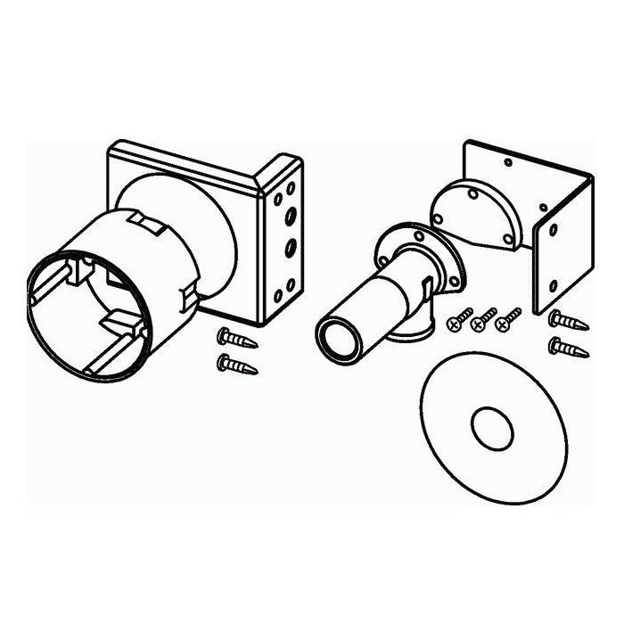 Монтажный комплект для подключения сидений-биде: duravit sansowash d-code, starck, toto washlet gl, geberit aquaclean 4000/5000/5000plus, TECE арт. 9880037