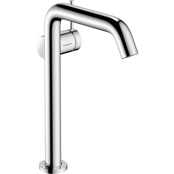 Смеситель для раковины Fine, CoolStart, EcoSmart+, cо сливным гарнитуром Push-Open, Hansgrohe Tecturis S, хром арт. 73370000