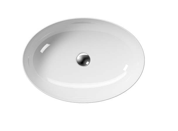 Раковина накладная 60х42х16 см, санфарфор, Pura GSI арт. 884211