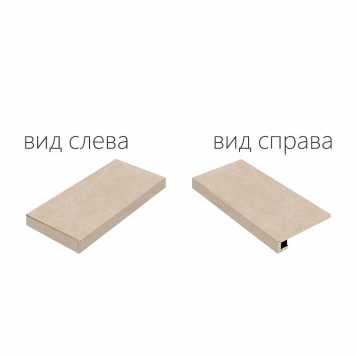 Ступень магнезио угловая левая  33x45 Italon Материя арт. 620070000834