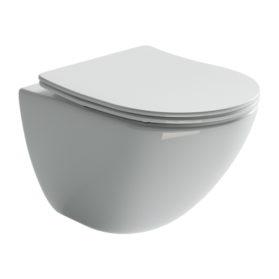 Подвесной унитаз с сиденьем Ceramicanova Mono, белый арт. CN1905