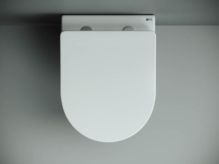 Подвесной унитаз с сиденьем Ceramicanova Mono, белый арт. CN1905