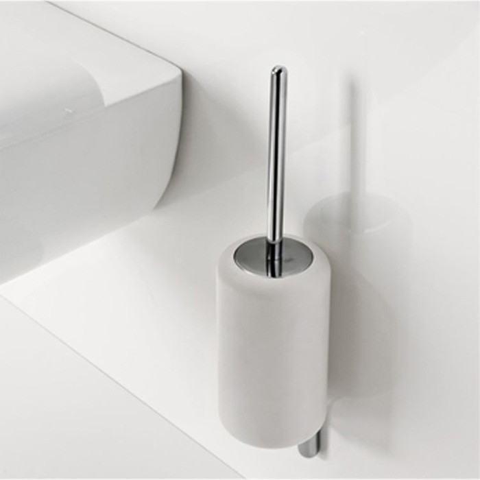 Ершик для унитаза подвесной, Gessi Goccia, хром/белый арт. 38019#031