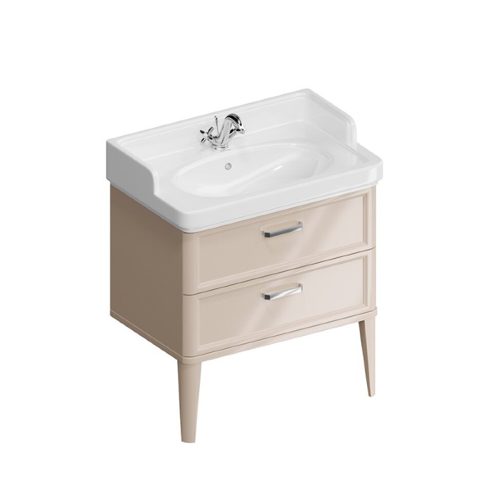 Тумба напольная с 2 ящиками 80см, Pompei Kerama Marazzi, бежевый - PO.N.80.2\CAM