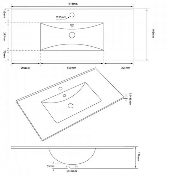 Накладная раковина Lotis Sofia LM543690 90х46,5 цвет: белый 