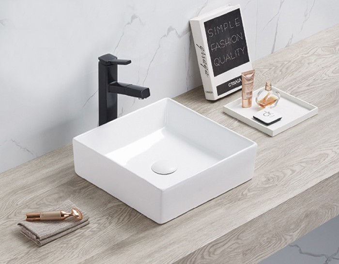 Раковина накладная 350x350x110 белая, Azario Mario - AZ-2179-S SP