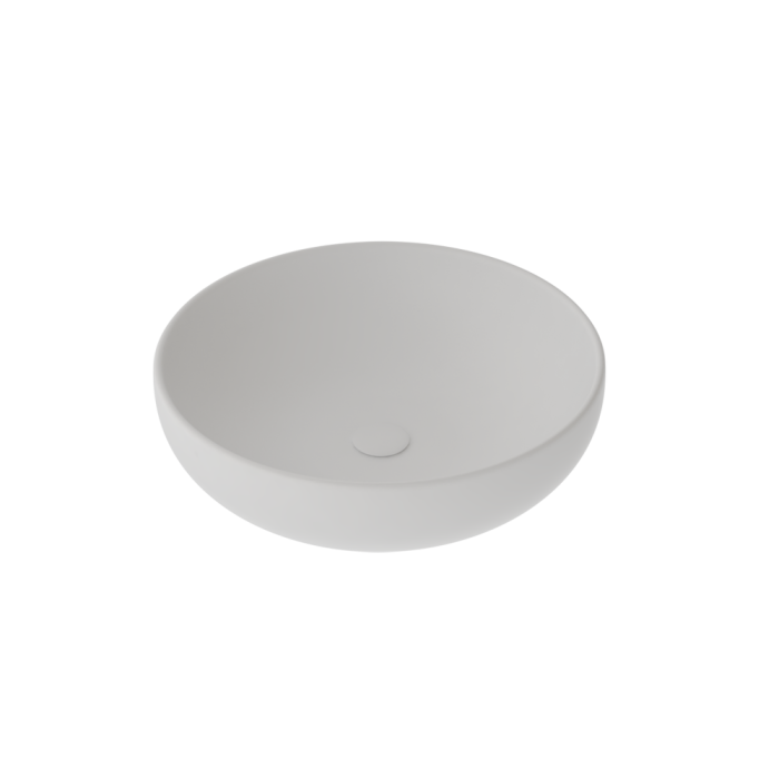 Раковина накладная 45 см белый матовый, GSG Ceramic Design Easy, EALAVRO45001