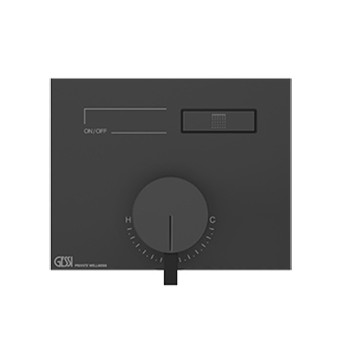 Смеситель для душа, с включением 1 источника, Gessi Hi Fi, black metal brushed pvd арт. 63061#707