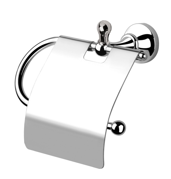 Держатель для туалетной бумаги с крышкой, Giulini Ibisco, хром арт. RG1113
