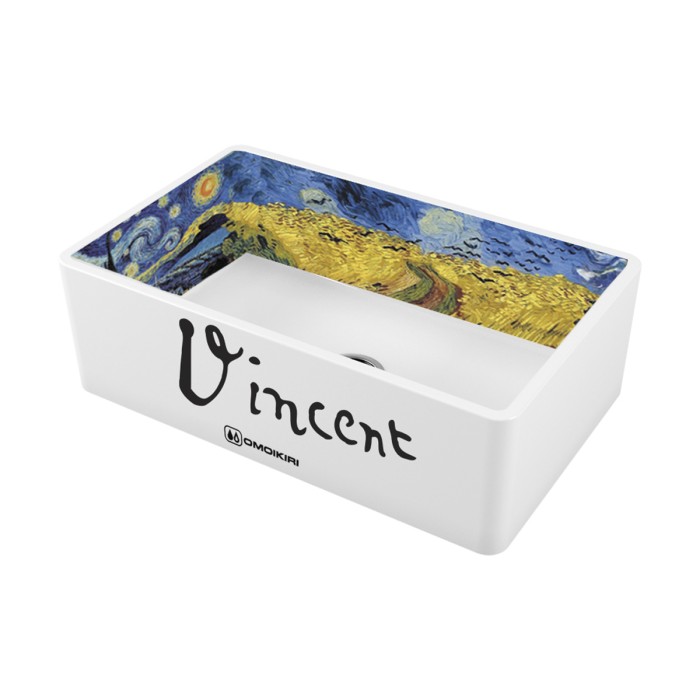 Кухонная мойка Omoikiri Mikura 76-Vangogh Natceramic, цвет белый арт. 4993024