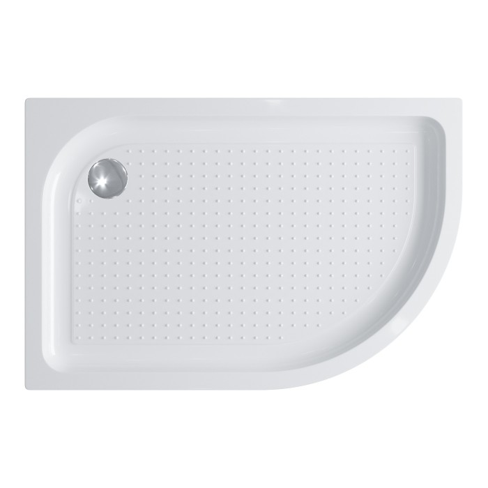 Душевой поддон 100x80x15 BelBagno, глянцевый белый, арт. TRAY-BB-RH-100/80-550-15-W-L