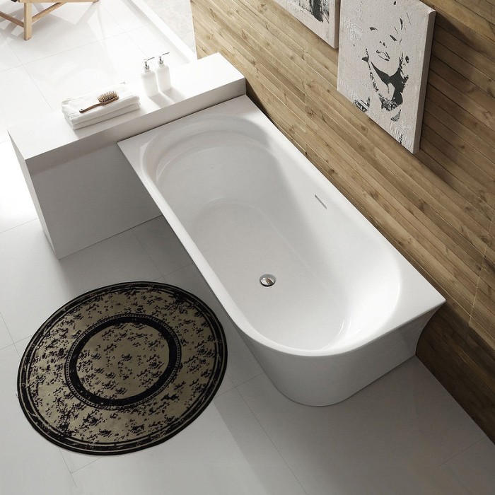 Акриловая ванна 170x78, пристенная, прямоугольная, BelBagno, белая арт. BB410-1700-780-L