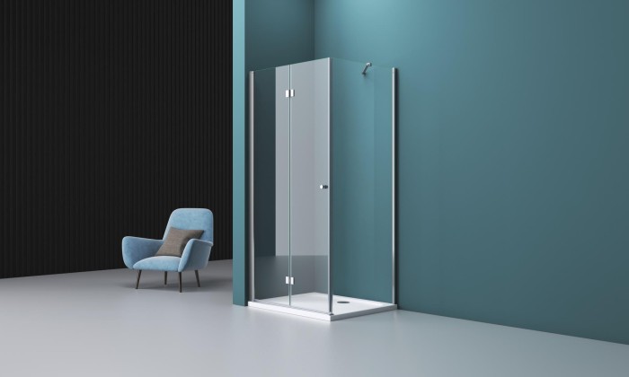 Душевой уголок 90x195 BelBagno, глянцевый хром, Albano арт. ALBANO-AS-1-90-C-Cr