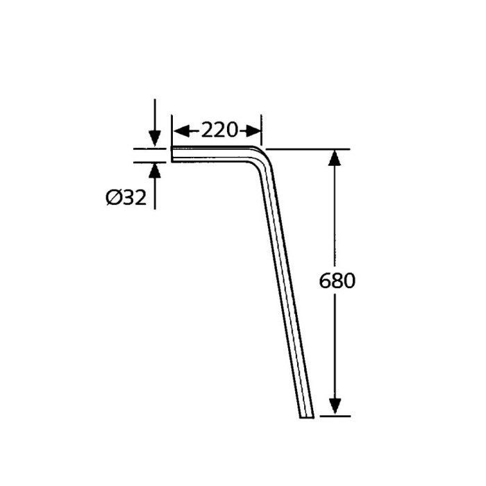 Напольная труба, Kludi, хром - 84500805-00