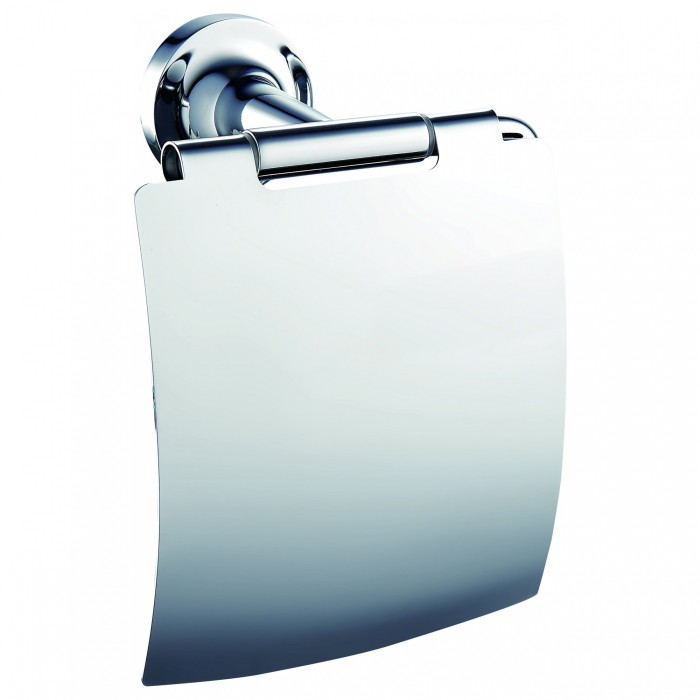 Держатель для туалетной бумаги с крышкой, Wonzon &amp; Woghand Simple, WW-6526 цвет: хром