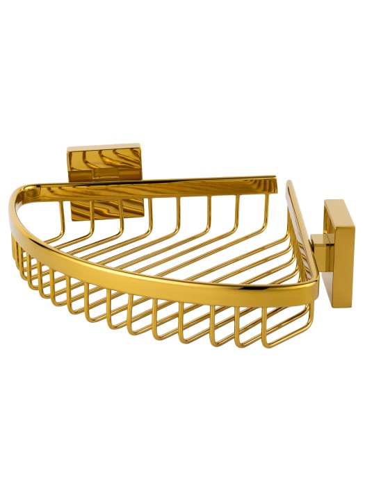Полка для ванной угловая, Wonzon & Woghand Polo, WW-8944-DG цвет: золото