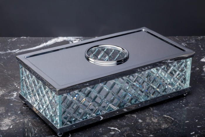 Салфетница chrome luxury options, Boheme Murano cristal - 10231