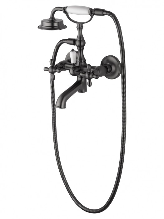 Смеситель для ванны с душем, Wonzon &amp; Woghand Retro, WW-88639020-BGM цвет: графит