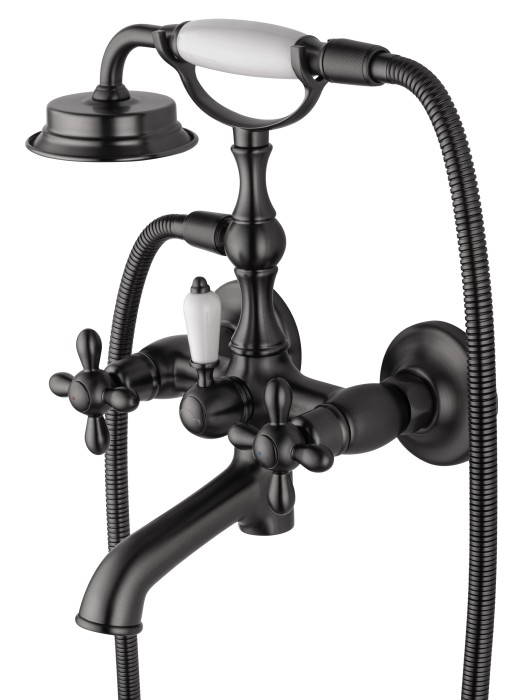 Смеситель для ванны с душем, Wonzon & Woghand Retro, WW-88639020-BGM цвет: графит