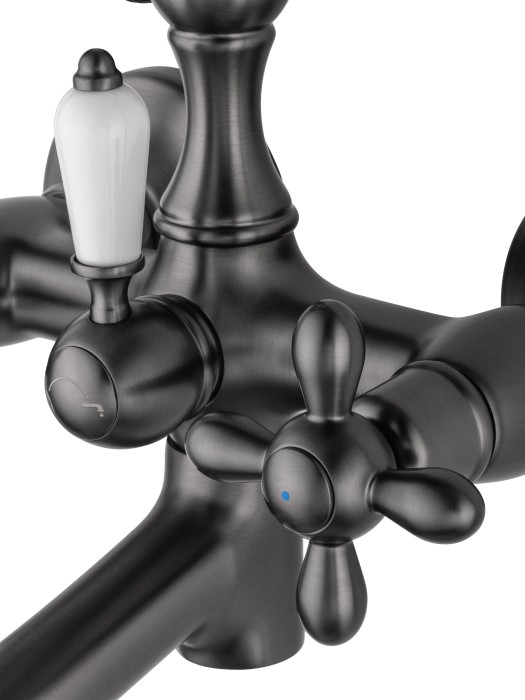 Смеситель для ванны с душем, Wonzon & Woghand Retro, WW-88639020-BGM цвет: графит