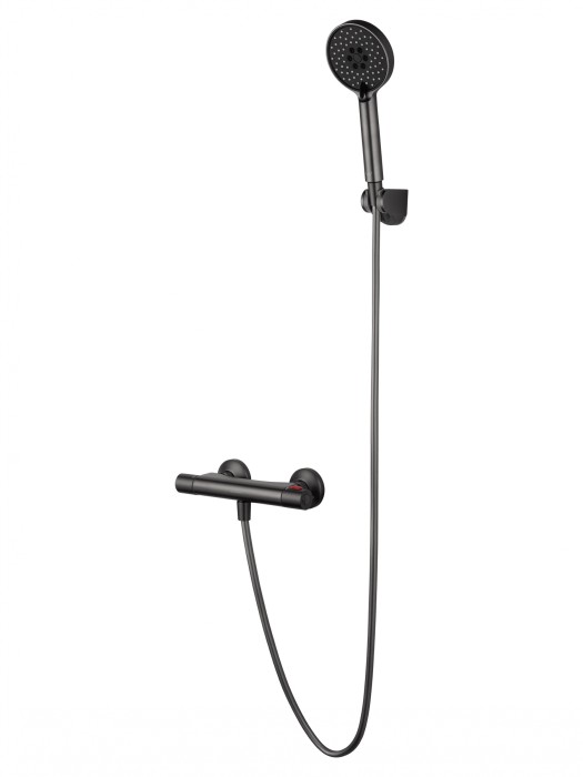Смеситель для душа с термостатом, Wonzon &amp; Woghand Inn, WW-B2005-A-BGG цвет: графит