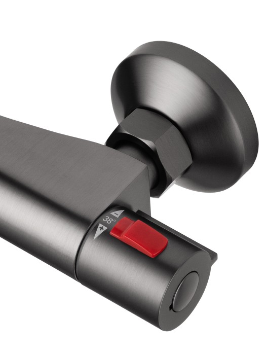 Смеситель для душа с термостатом, Wonzon & Woghand Inn, WW-B2005-A-BGG цвет: графит