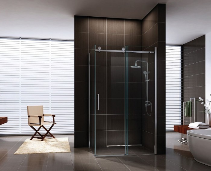 Душевой уголок 1000x800мм BERGES Gelios, хром арт. 061003