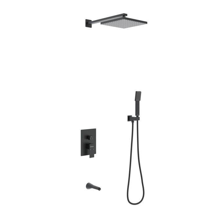 Душевой комплект BERGES Nardis, черный арт. 071006