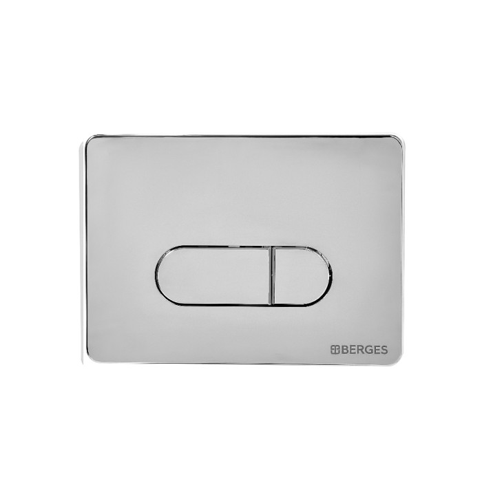 Комплект унитаза Berges с инсталляцией NOVUM кнопка D3 хром глянец, унитаз Strati Rimless, сиденье дюропласт Strati Slim SO арт. 042450