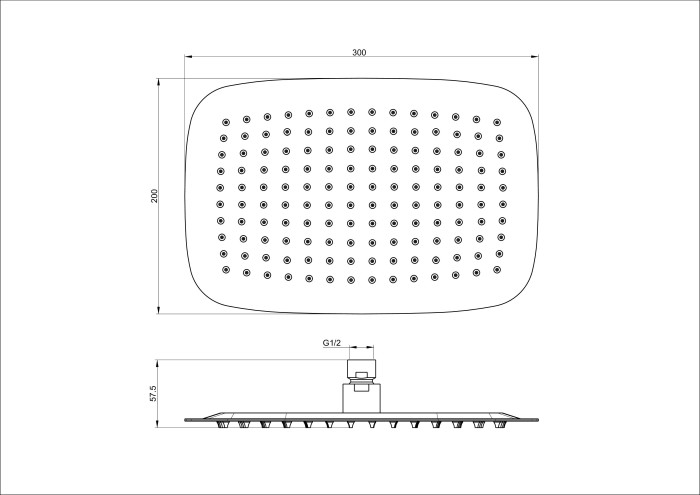 Верхний душ, Wonzon & Woghand, WW-88DP03-CR цвет: хром