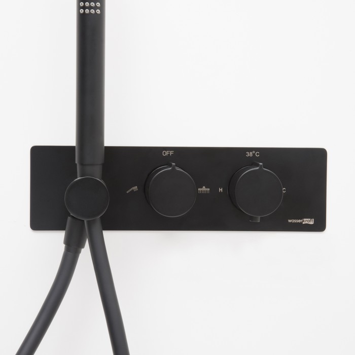 Термостатический смеситель для душа со встраиваемой системой монтажа Elbe 7400 WasserKRAFT арт. 7488 Thermo