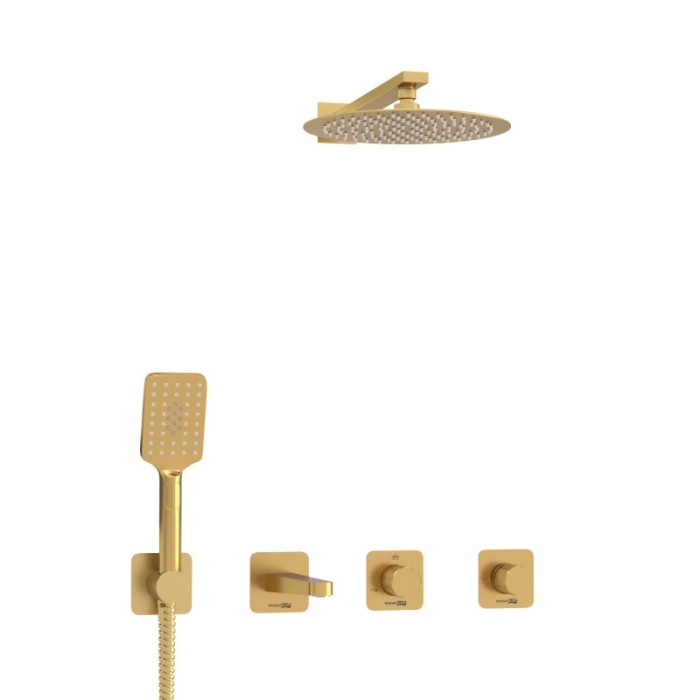 Встраиваемый комплект для ванны с верхней душевой насадкой, лейкой Schunter 8200 WasserKRAFT арт. A8251.307.308.180.259.285.194.201