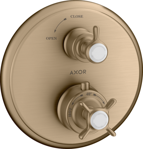 Термостат для душа Montreux Axor, шлифованная бронза арт. 16800140