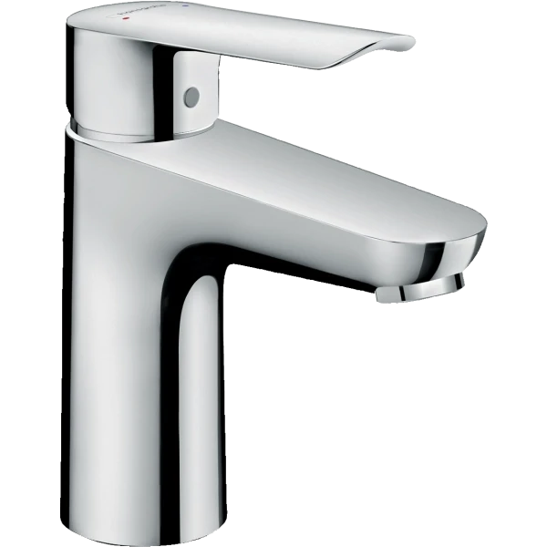 Смеситель для раковины со сливным гарнитуром, со сливным гарнитуром, Hansgrohe Logis E, хром арт. 71161000