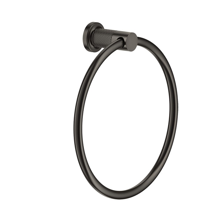 Полотенцедержатель кольцевой 23.7см., подвесной, Gessi Inciso, nero xl арт. 58509#299