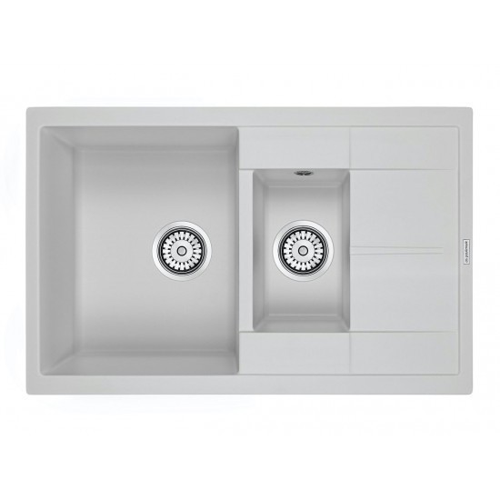 Мойка для кухни гранит 775х495 Paulmark FLUGEN 60/1,5, серый - PM237850-GR