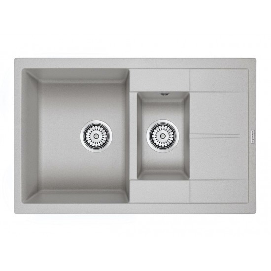 Мойка для кухни гранит 775х495 Paulmark FLUGEN 60/1,5, серый - PM237850-GR