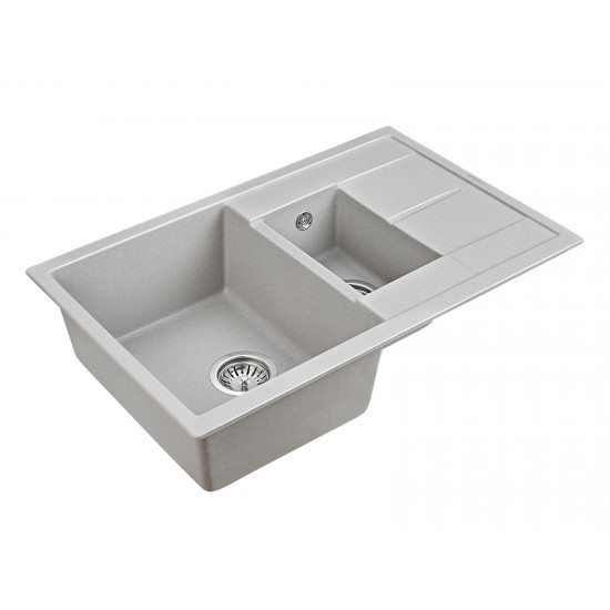 Мойка для кухни гранит 775х495 Paulmark FLUGEN 60/1,5, серый - PM237850-GR