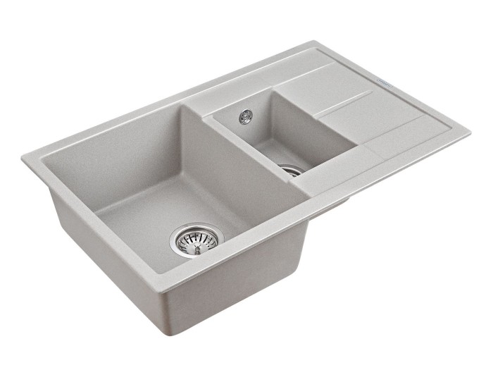 Мойка для кухни гранит 775х495 Paulmark FLUGEN 60/1,5, серый - PM237850-GR